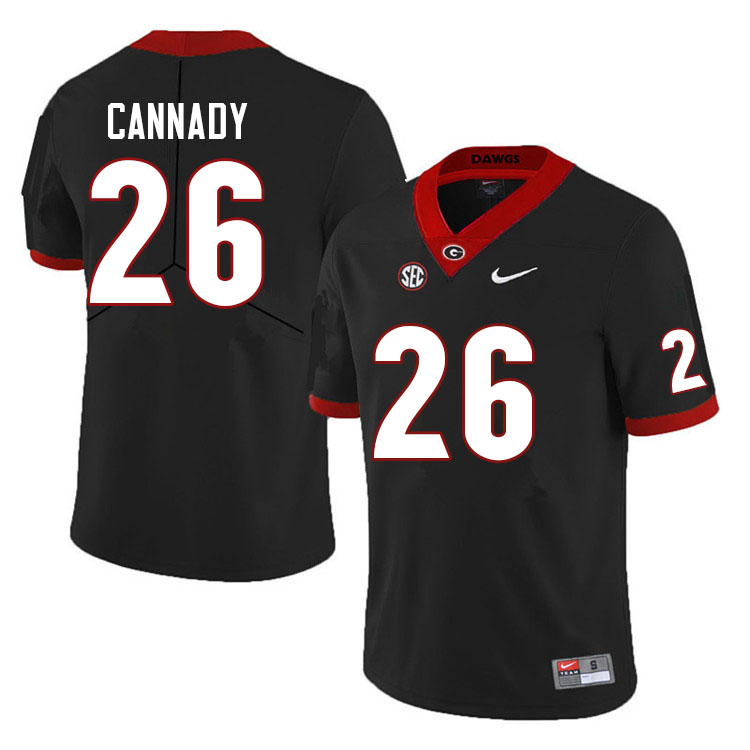 Men #26 Jehlen Cannady Georgia Bulldogs College Football Jerseys Sale-Black Anniversary - Click Image to Close